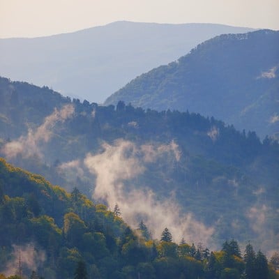 View of a mountain range