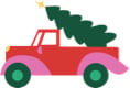 holiday truck illustration