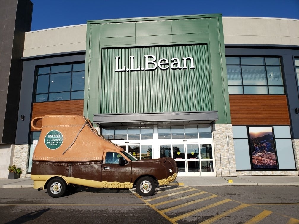 L.L.Bean store front at the Oakville Place 