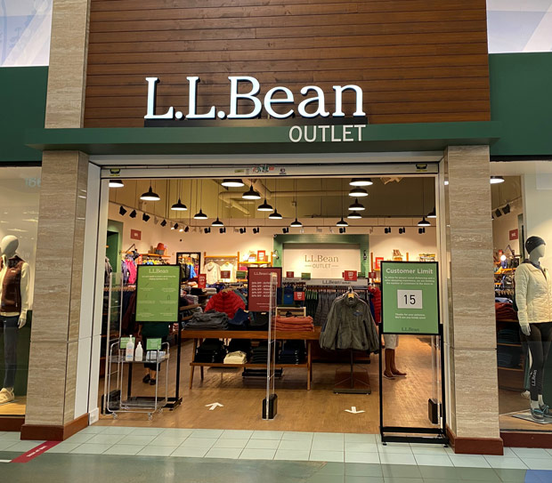 L.L.Bean store front at Vaughan Mills Outlet 