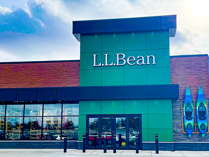 L.L.Bean store front at the Oakville Place 