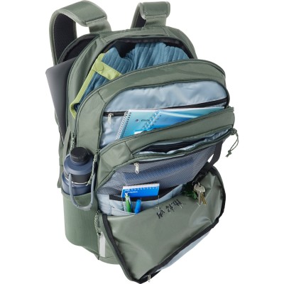 A Comfort Carry Laptop Pack, open to show contents