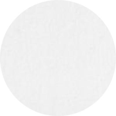 A circular swatch of a white bed sheet