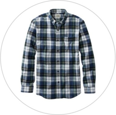 men's scotch plaid flannerl shirt