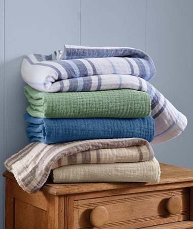 Lightweight Cotton Gauze Throw