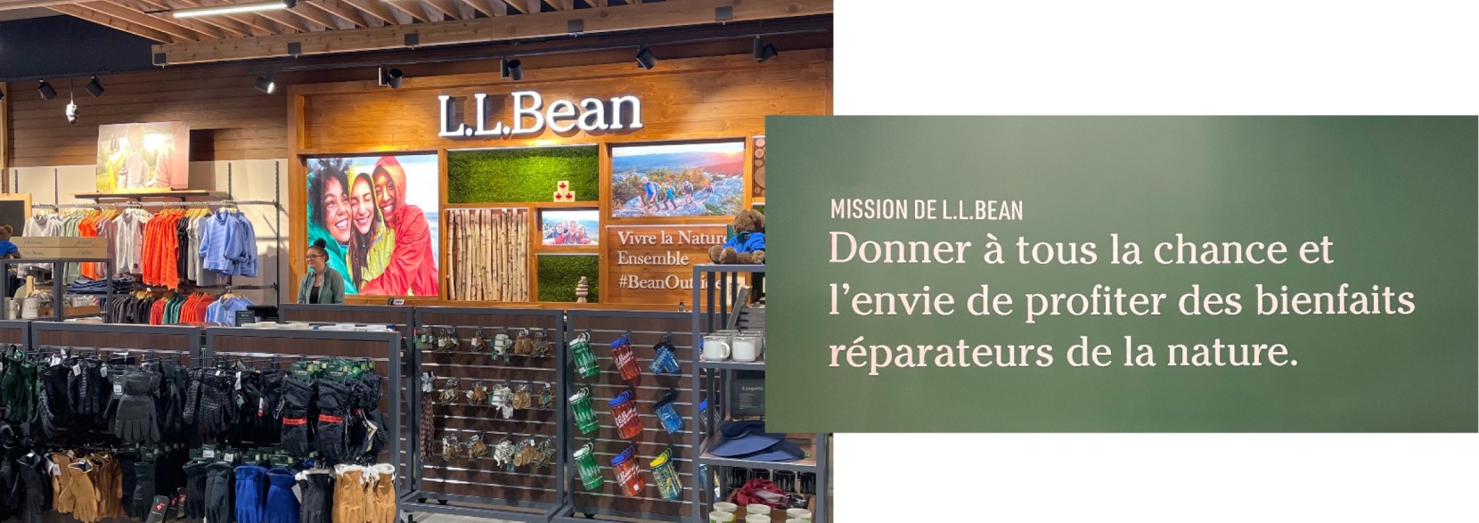 Interior of a Montreal L.L.Bean store